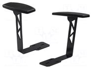 Armrests; ESD; 1set; Application: for chair; steel RT WORK