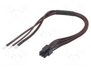 Cable; cables,female; PIN: 6; 0.4m; 4A; Insulation: PVC; TLYp ESPE