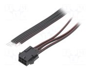 Cable; male,cables; PIN: 6; 0.4m; 4A; Insulation: PVC; TLYp; 0.35mm2 ESPE