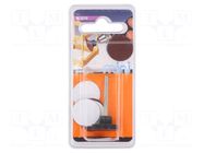 Sanding plate; for rust removal,wood,plastic; 6pcs. PG MINI