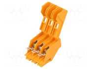 Transformer; 30A; 690V; screw terminal; orange; 0.2÷6mm2; ways: 3 SYNFLEX