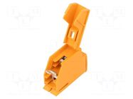 Transformer; 10A; 250V; screw terminal; orange; 0.2÷6mm2; ways: 1 SYNFLEX