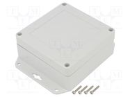 Enclosure: multipurpose; X: 105mm; Y: 105mm; Z: 45mm; ZP; ABS; gasket KRADEX