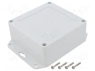 Enclosure: multipurpose; X: 105mm; Y: 105mm; Z: 45mm; ZP; light grey KRADEX