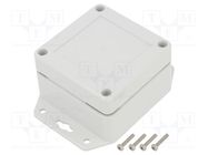 Enclosure: multipurpose; X: 75mm; Y: 75mm; Z: 45mm; ZP; ABS; gasket KRADEX