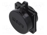 Connector: circular; socket; female; PIN: 17; IP67; SA28; 10A; 500V WEIPU