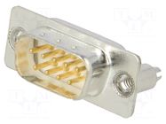Connector: D-Sub; PIN: 9; socket; male; on PCBs,PCB snap; straight Deltron AG