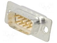 Connector: D-Sub; PIN: 9; plug; male; for cable; soldering Deltron AG
