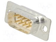 Connector: D-Sub; PIN: 9; plug; male; for cable; soldering Deltron AG