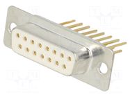 Connector: D-Sub; PIN: 15; socket; female; wrapped connections Deltron AG