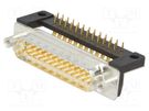 D-Sub; PIN: 25; socket; male; for panel mounting,on PCBs; THT Deltron AG