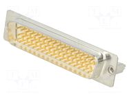 Connector: D-Sub; PIN: 50; socket; male; on PCBs,PCB snap; straight Deltron AG