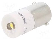 LED lamp; white warm; BA9S,T10; 24VDC; 24VAC; plastic; 3mm CML INNOVATIVE TECHNOLOGIES