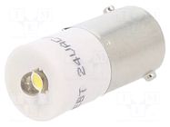 LED lamp; white warm; BA9S,T10; 24VDC; 24VAC; plastic; 3mm CML INNOVATIVE TECHNOLOGIES