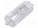 Capacitor: motors, run; 10uF; 425VAC; Ø35x72mm; -25÷85°C; ±5% DUCATI ENERGIA