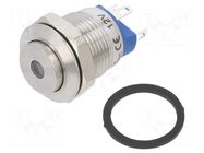 Switch: vandal resistant; Pos: 2; SPST-NO; 2A/36VDC; IP65; OFF-(ON) ONPOW