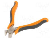 Pliers; end,cutting,miniature; anti-slip handles,satin; 105mm PG TOOLS