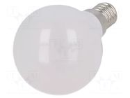 LED lamp; white cold; E14; 230VAC; 470lm; P: 4.5W; 180°; 6500K V-TAC