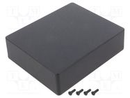 Enclosure: multipurpose; X: 121mm; Y: 145mm; Z: 39mm; 1590W; black HAMMOND