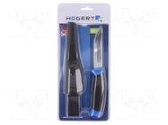 Knife; universal; 100mm; ergonomic handle HÖGERT TECHNIK