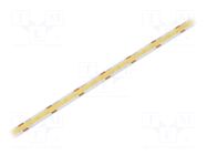 COB LED tape; white cold; LED/m: 480; 8mm; IP20; 8W/m; CRImin: 90 WISVA OPTOELECTRONICS
