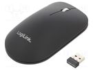 Optical mouse; black; USB A; wireless; 10m; No.of butt: 3 LOGILINK