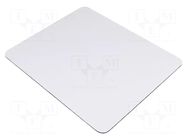 Mouse pad; white; Features: labelling-friendly surface GEMBIRD