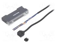 Sensor: optical fiber amplifier; PNP; IP40; Connection: lead; 2m AUTONICS