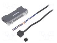 Sensor: optical fiber amplifier; PNP; IP40; Connection: cables; 2m AUTONICS