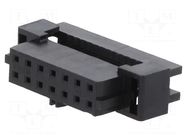 Connector: wire-wire/PCB; plug; female; PIN: 14; Milli-Grid; IDC MOLEX