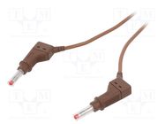 Test lead; 32A; banana plug 4mm,both sides; Urated: 600V; Len: 1m 