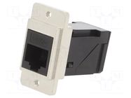 Coupler; coupler; DUALSLIM; Cat: 5e; unshielded; 8p8c; angled; 29mm CLIFF