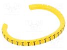 Markers; Marking: T; 1.3÷3mm; PVC; yellow; -30÷60°C; leaded; PA-02 PARTEX