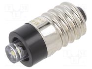 LED lamp; white cold; E10; 5÷6VDC; No.of diodes: 1; -30÷75°C; 5mm MARL