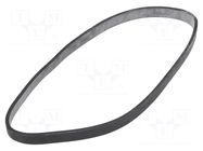 Rubber bands; ESD; 127x6.4mm; Thk: 1.6mm; 135pcs; black; <1MΩ EUROSTAT GROUP