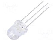 LED; red/green; 7.8mm; 30°; Front: convex; 3÷15VDC; No.of term: 3 OPTOSUPPLY