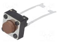 Microswitch TACT; SPST; Pos: 2; 0.05A/12VDC; THT; none; 0.98N; 5mm E-SWITCH