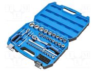 Wrenches set; 6-angles,socket spanner; Mounting: 1/2",1/4" HÖGERT TECHNIK