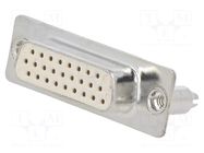 Connector: D-Sub HD; PIN: 26; socket; female; on PCBs,PCB snap Deltron AG
