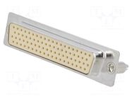 Connector: D-Sub HD; PIN: 78; socket; female; on PCBs,PCB snap Deltron AG