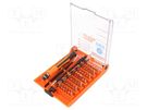 Kit: screwdriver; precision; plastic box; 45pcs. PG MINI