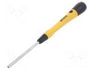 Screwdriver; precision; 6-angles socket; HEX 2.5mm; ESD WIHA