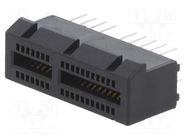 Connector: for cards; straight; THT; on PCBs; gold flash; PIN: 36 Amphenol Communications Solutions