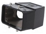 Enclosure: for HDC connectors; Han® M; size 10B; zinc alloy; IP65 HARTING