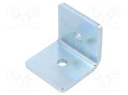 Angle bracket; for profiles; W: 45mm; H: 45mm; L: 45mm; steel; steel ELESA+GANTER