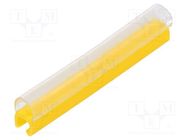 Markers; Marking: empty; 2.4÷3mm; PVC; yellow; -30÷60°C; push-in PARTEX