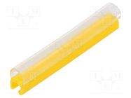 Markers; Marking: empty; 2.4÷3mm; PVC; yellow; -30÷60°C; push-in 