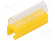 Markers; Marking: empty; 3÷4mm; PVC; yellow; -30÷60°C; push-in 