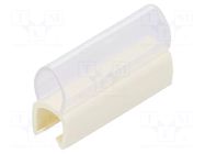 Markers; Marking: empty; 3÷4mm; PVC; white; -30÷60°C; push-in PARTEX