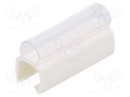 Markers; Marking: empty; 4÷5mm; PVC; white; -30÷60°C; push-in PARTEX